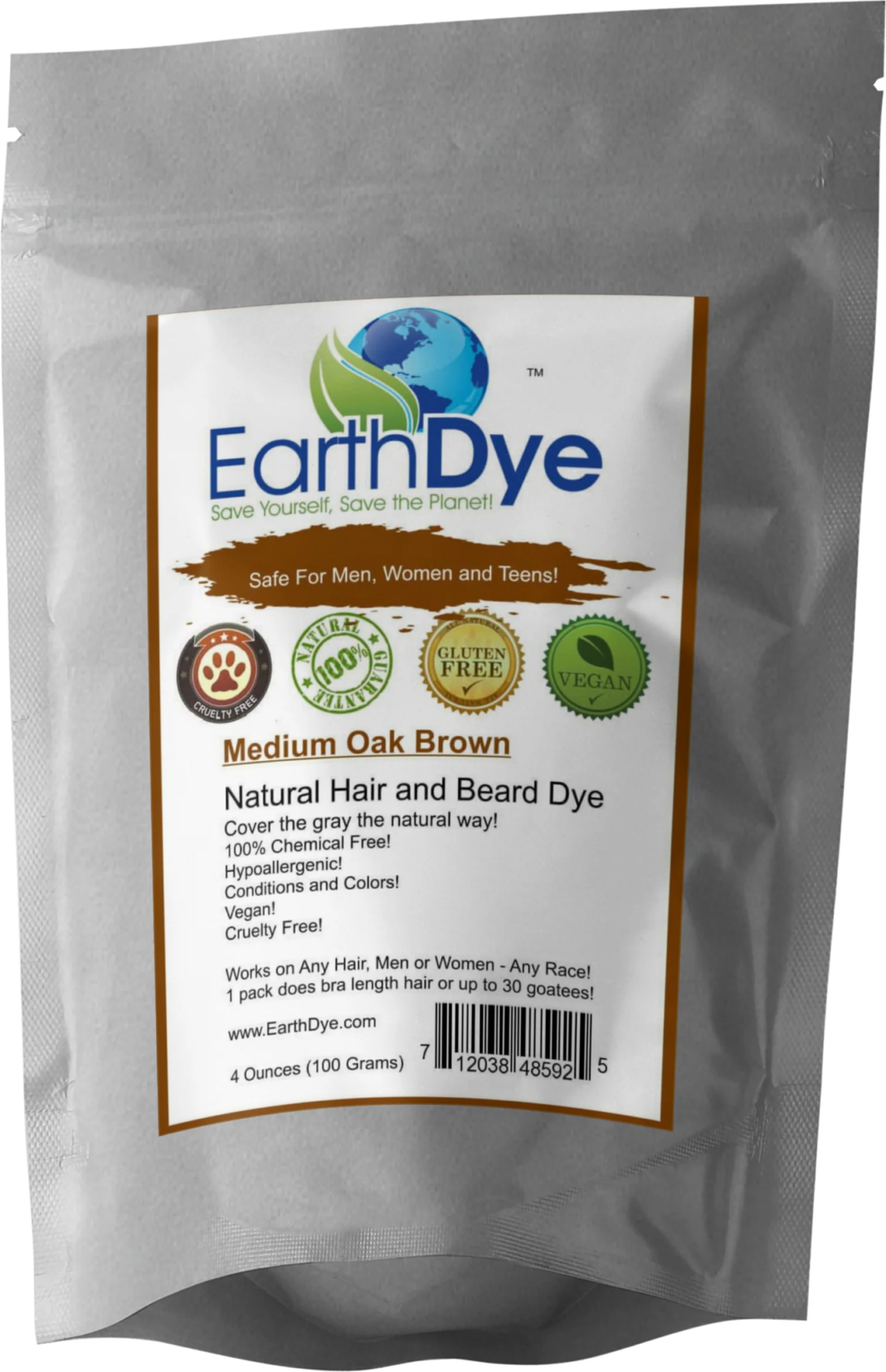 Trustworthy Chemical-Free Hair Dye with Plant-Based Color