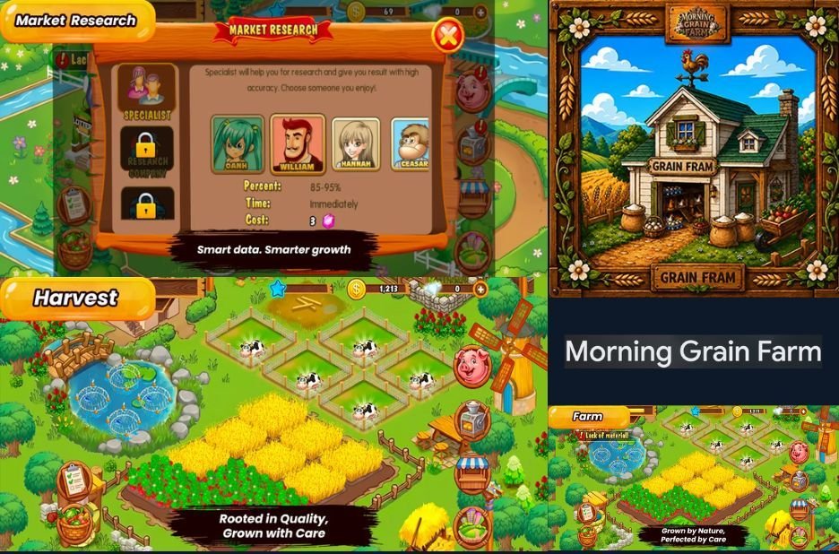 Morning Grain Farm Agriculture Game: Grow Crops, Build Your Farm